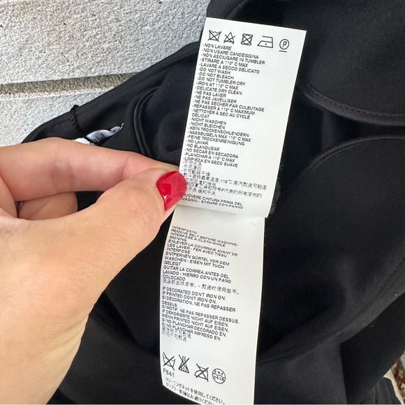 NWT Viktor & Rolf Black Little Black Dress Belted Fit Flare Pockets Italy 42 - Picture 12 of 13